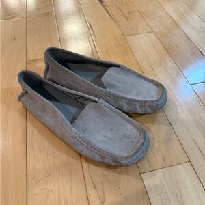 Janie and Jack kids Suede Loafers - grey